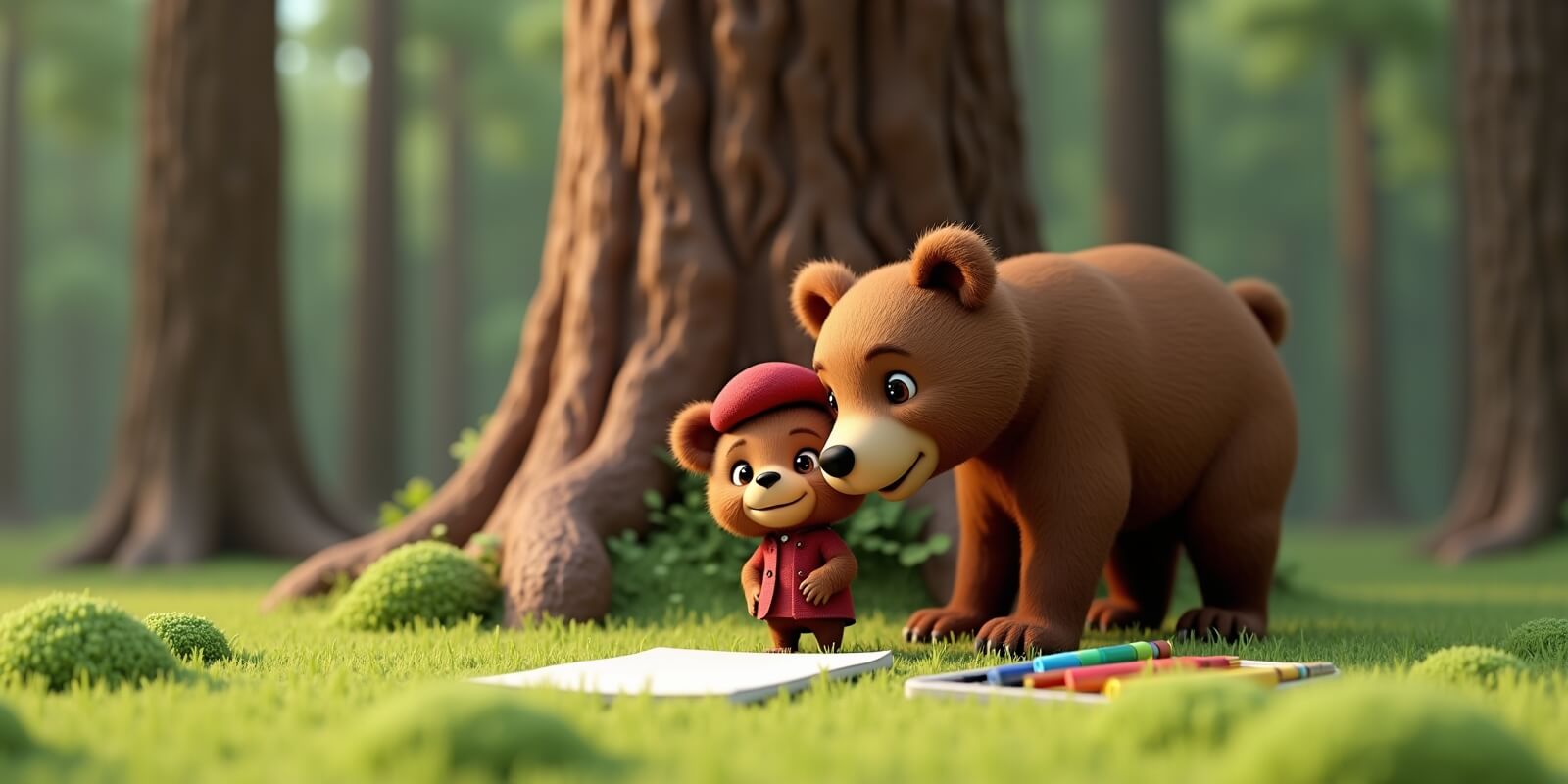 הדובון שאהב לצייר